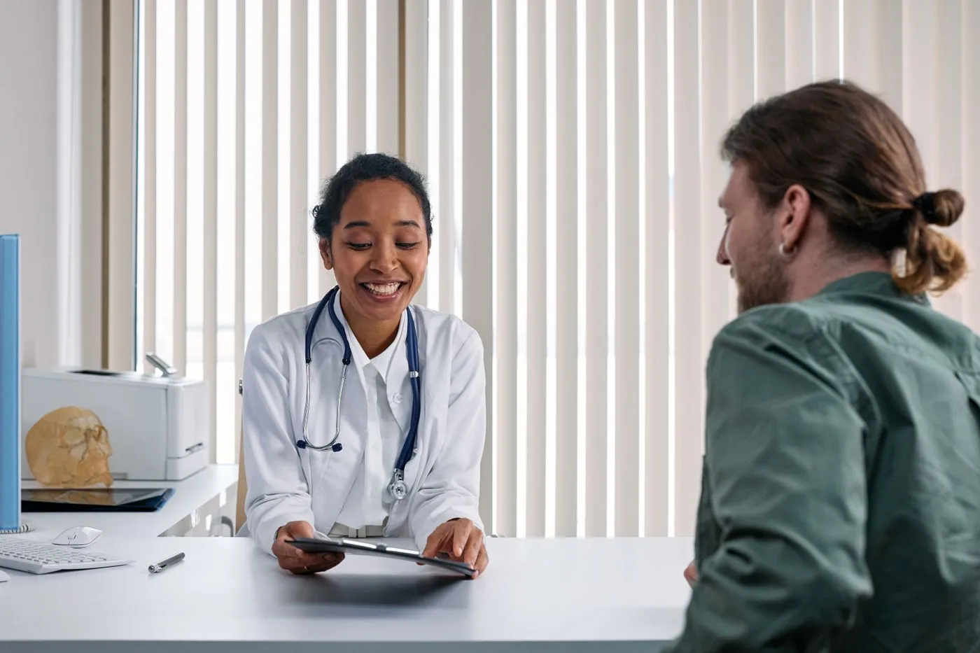 Stock reference of a therapy or consultation session